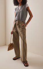 AGOLDE Sefton Cotton Curved Leg-Pant
