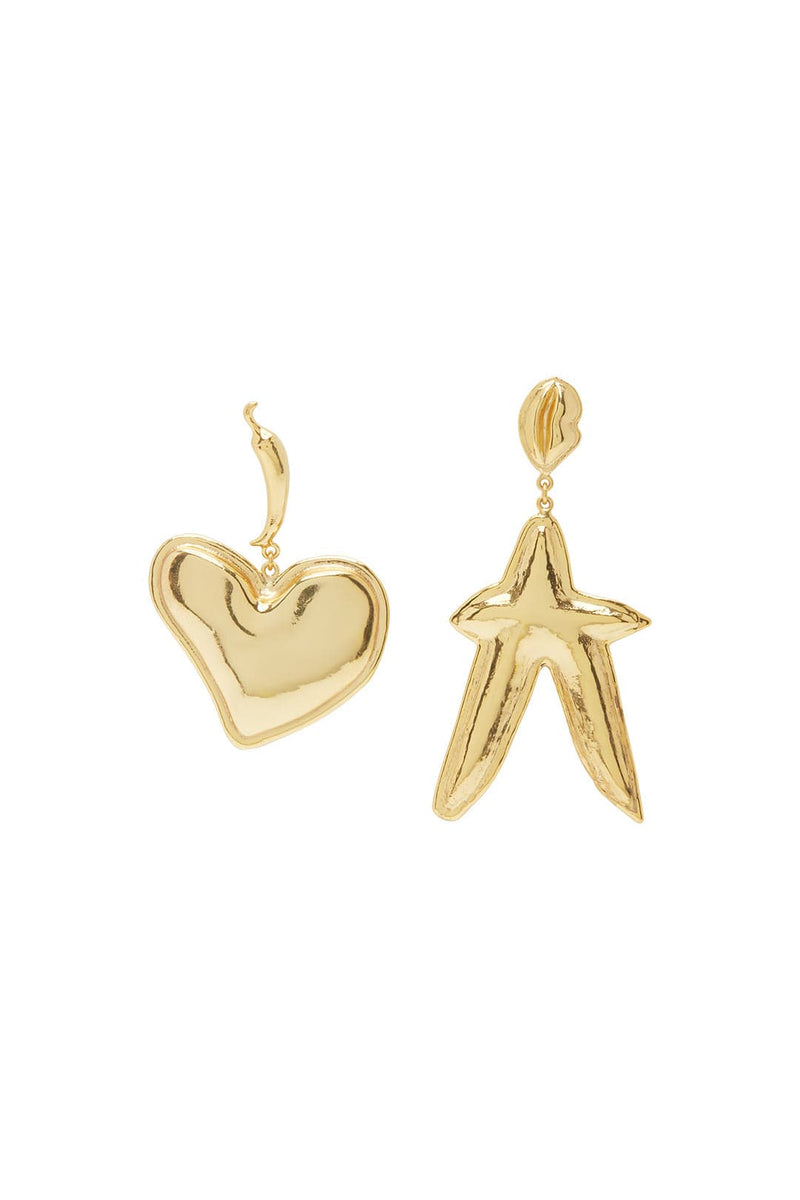 Alemias High Roller Heart Star Earrings