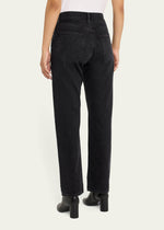 Ryder Straight-Leg Leather Patch Jeans