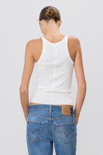 Eterne Rib Tank-Ivory