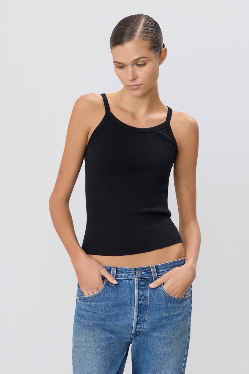 Eterne Rib Tank-Black
